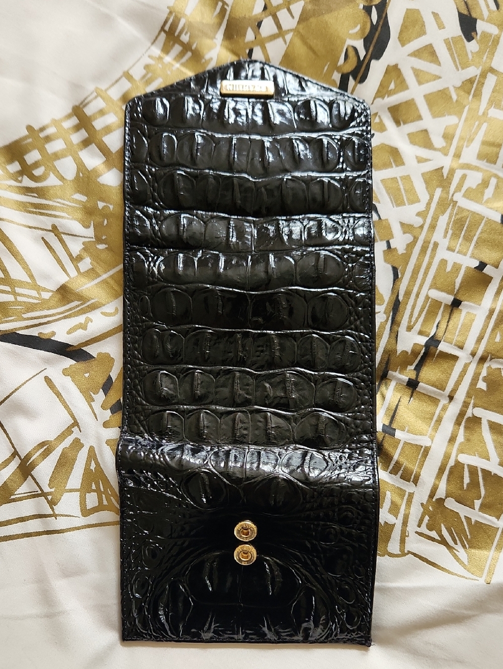 BRAHMIN Small Veronica Black Melbourne Leather Wallet - Picture 6 of 9